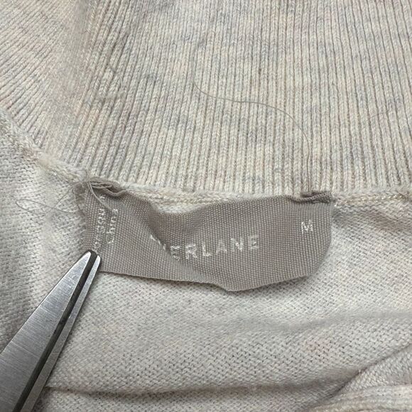 Everlane cotton Polo Heathered Gray Short Sleeve Medium - Picture 3 of 7